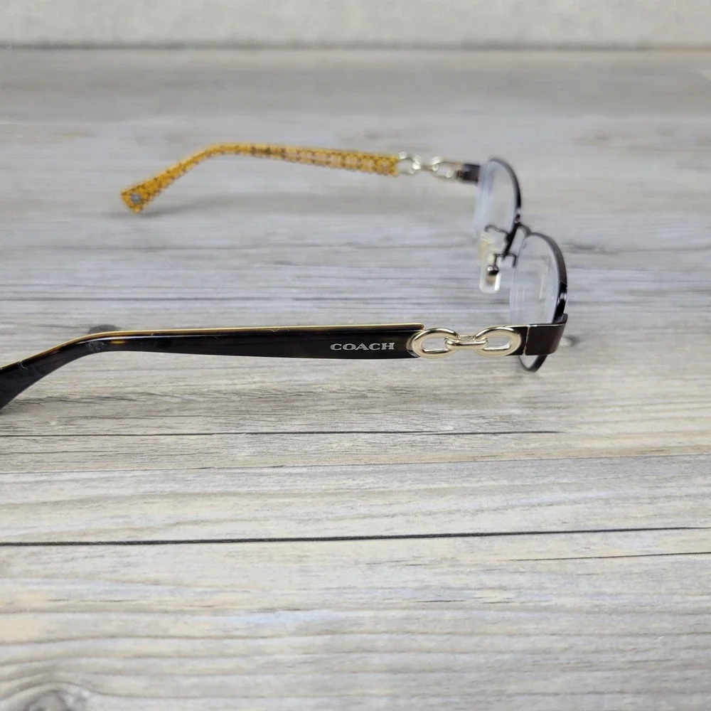 Coach Eyeglasses Frames HC 5054 Faina 9131 Satin Dark Tortoise Women 49-17-135